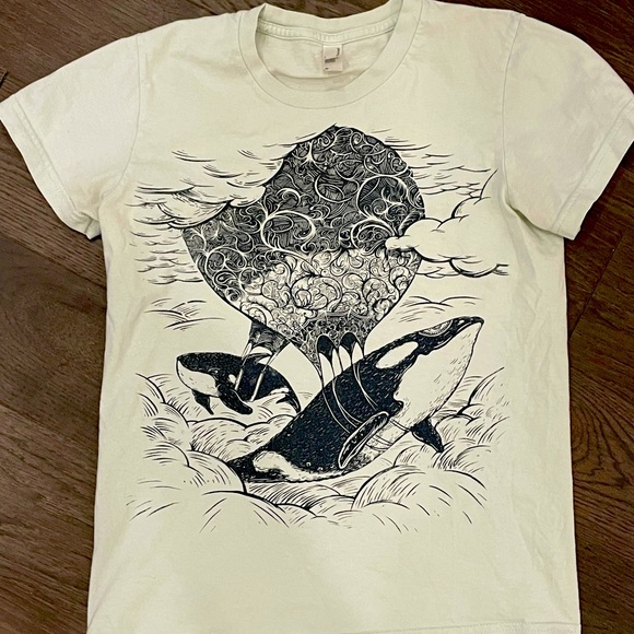 Flying Whales original printed tee - Picture 1 of 3